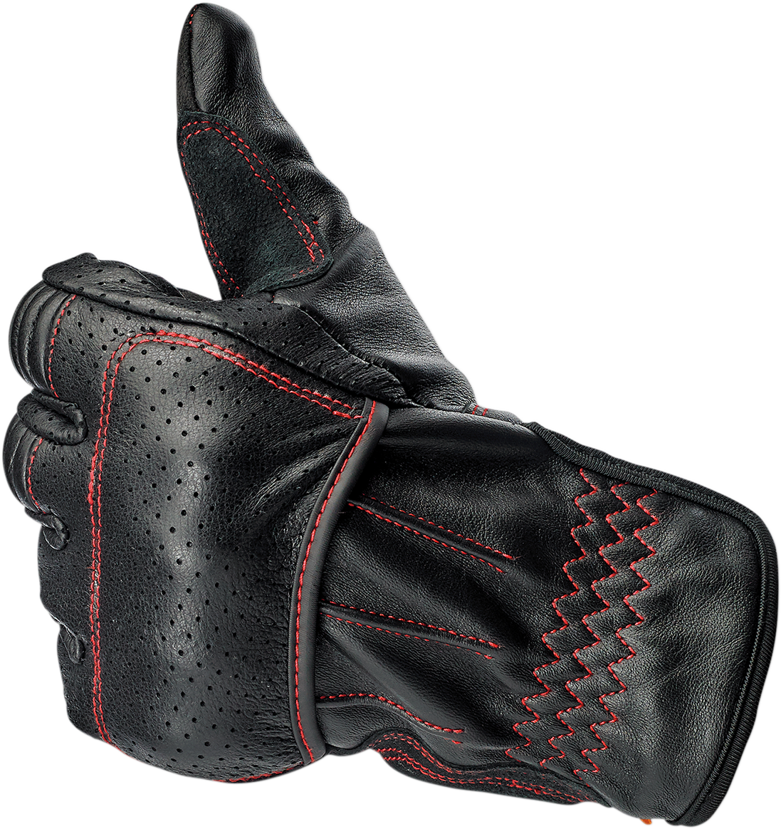 BILTWELL Borrego Gloves - Redline - Large 1506-0108-304