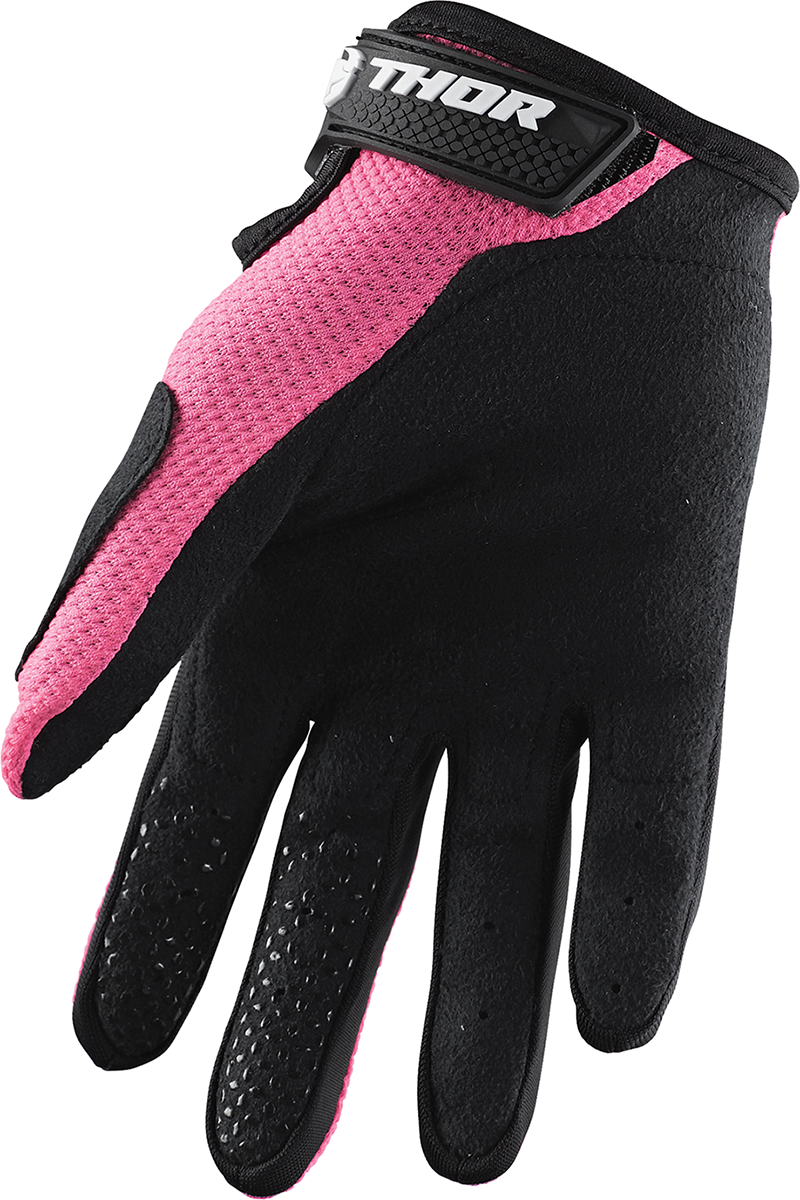 THOR Women's Sector Gloves - Pink - Large 3331-0189