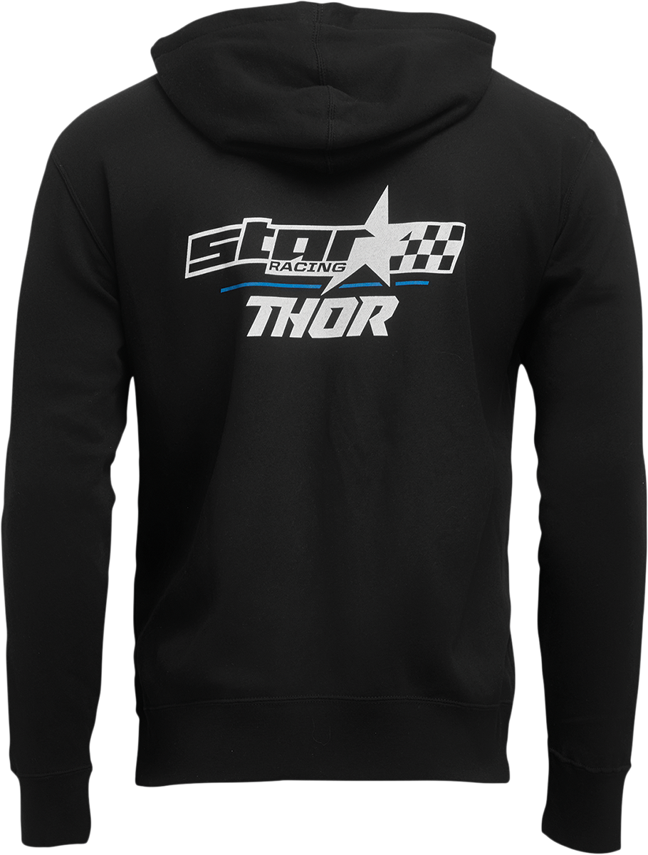 THOR Star Racing Champ Zip-Up Fleece - Black - Small 3050-5959