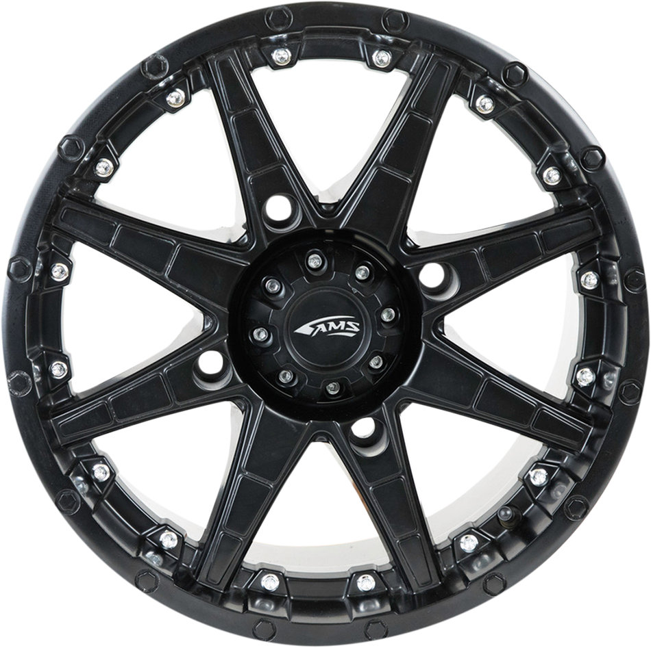 AMS Roll'n 105 Wheel - Front/Rear - Black - 15x7 - 4/156 - 5+2 5708-046AS