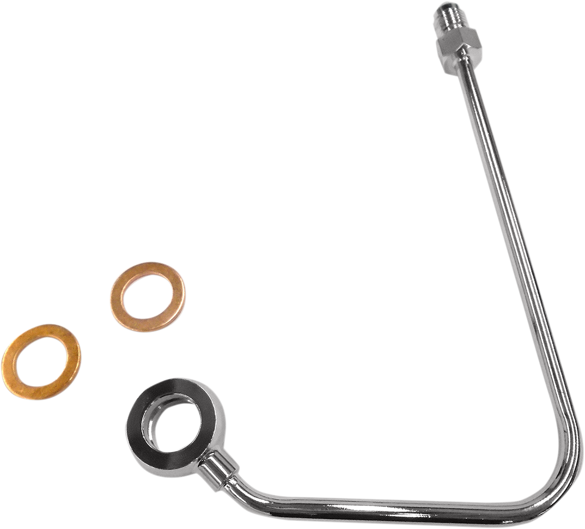 MAGNUM ABS Upper Brake Line Adapter - Chrome AS37000