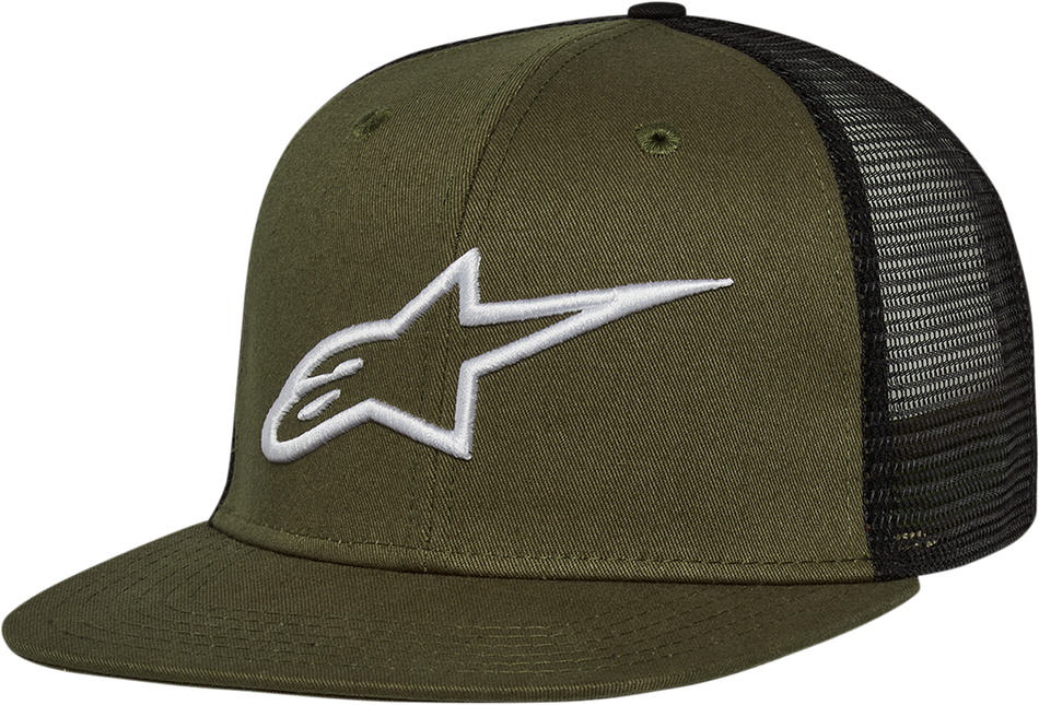 ALPINESTARS Corp Trucker Hat - Military/Black - One Size 1025810036910OS