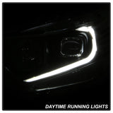 xTune 09-14 Acura TSX Projector Headlights - Light Bar DRL - Black (PRO-JH-ATSX09-LB-BK) 9042218