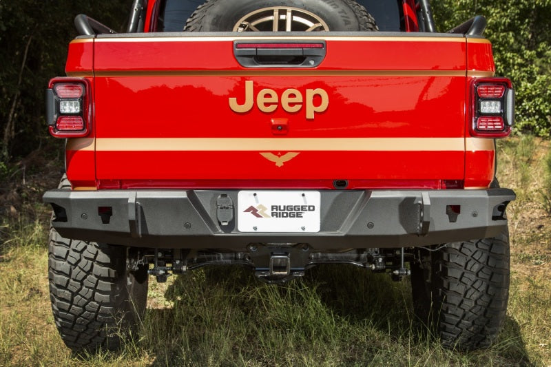 Rugged Ridge HD Bumper Rear 20-21 Jeep Gladiator JT 11540.37