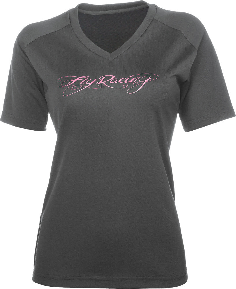 FLY RACING Action Ladies Jersey Black/Pink L 356-6109L