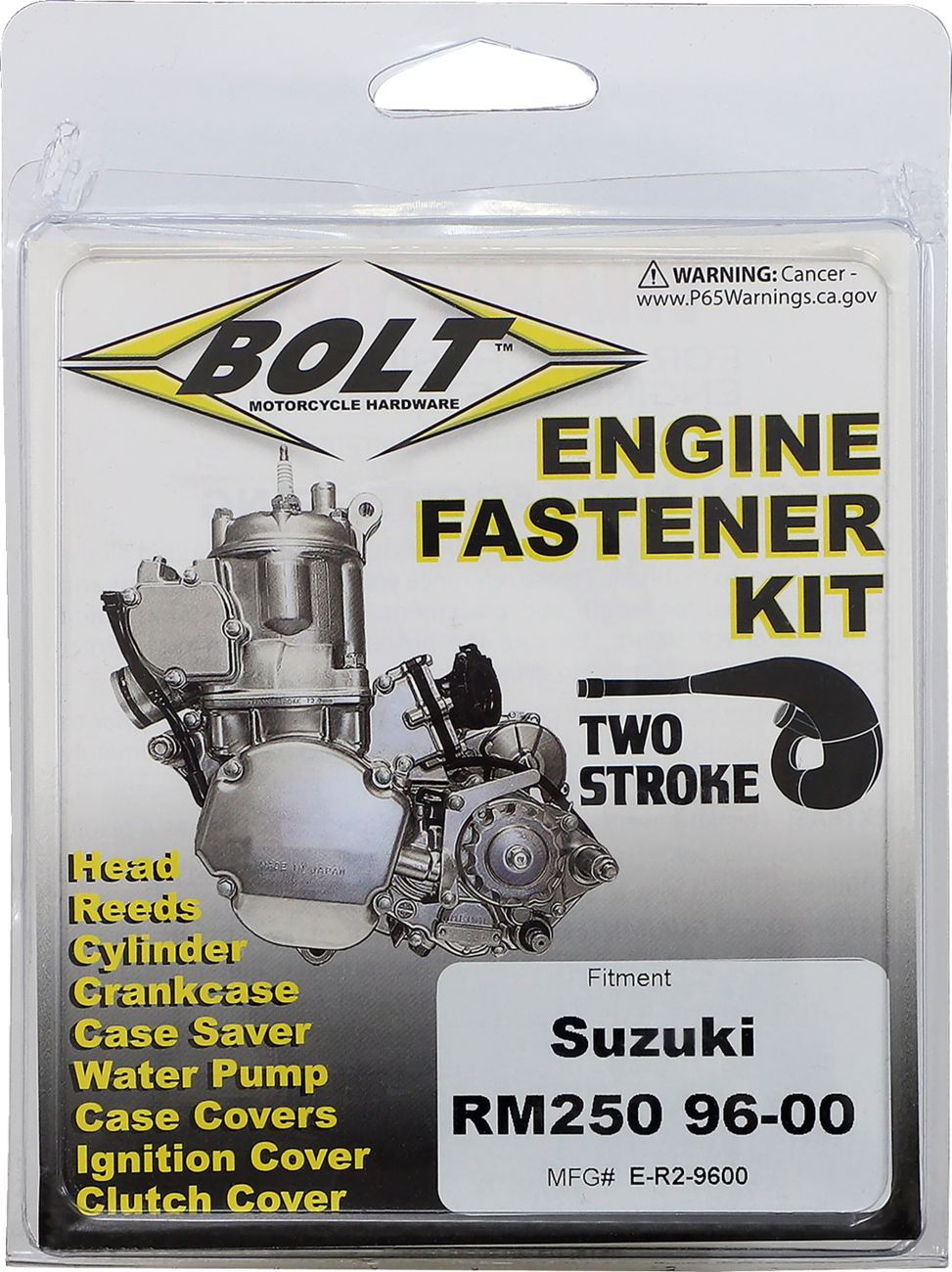 BOLT Fastener Kit - Engine - Suzuki RM E-R2-9600