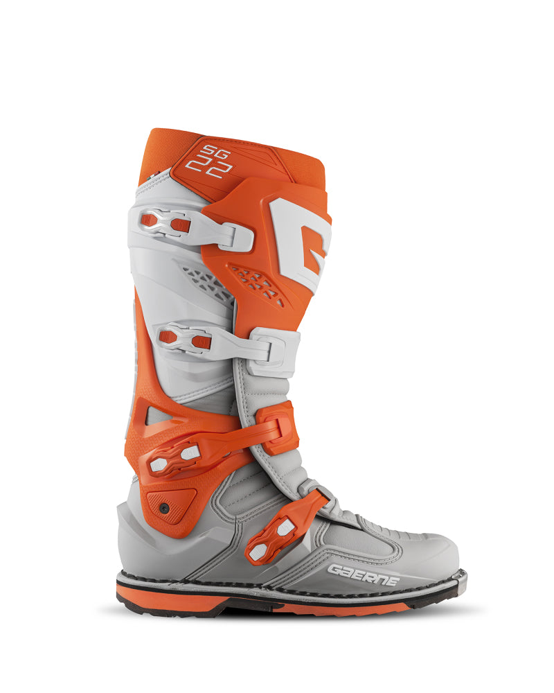 Gaerne SG22 Boot Orange/White/Grey Size 10.5