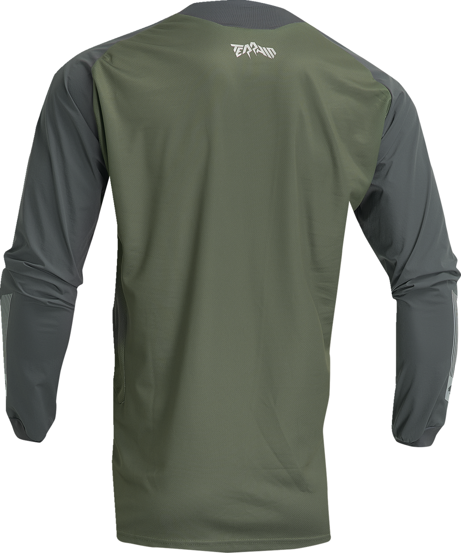 THOR Terrain Jersey - Army/Charcoal - Small 2910-7166