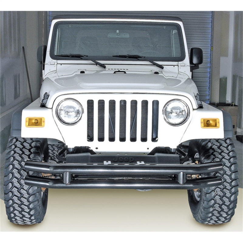 Rugged Ridge 3in Double Tube Bumper 76-06 Jeep CJ / Jeep Wrangler 11560.02