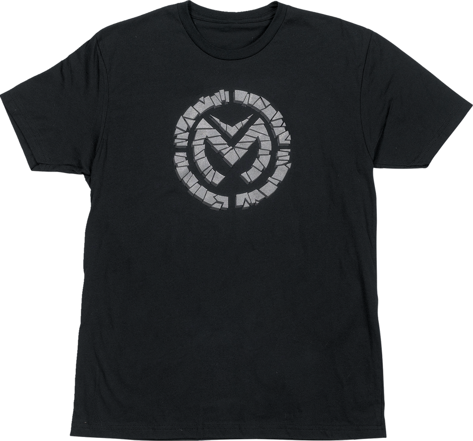 MOOSE RACING Fractured T-Shirt - Black/Silver - XL 3030-22756