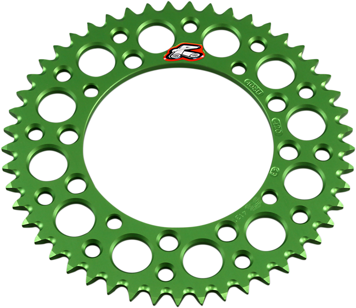 RENTHAL Sprocket - Kawasaki - Green - 49 Tooth 408U-420-49GEGN