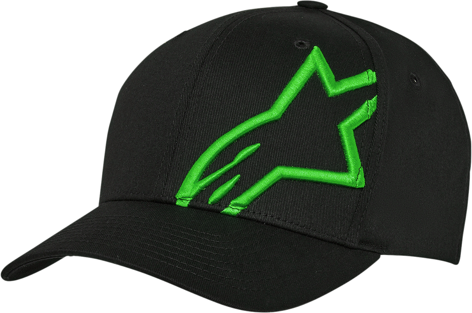 ALPINESTARS Corp Snap 2 Hat - Black/Green - One Size 1211810091060OS