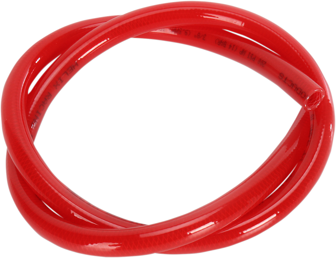 HELIX High-Pressure Fuel Line - Red - 3/8" - 3' 380-9163