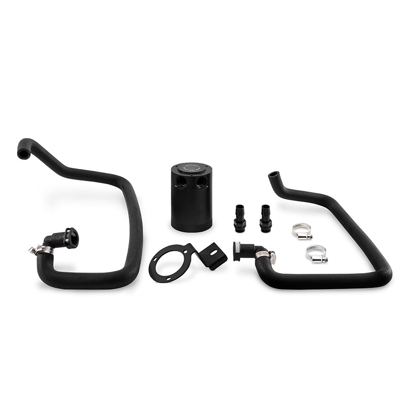 Mishimoto 2015+ Ford Mustang EcoBoost Baffled Oil Catch Can Kit - Black MMBCC-MUS4-15PBE