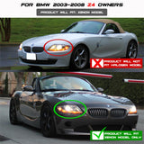 Spyder BMW Z4 03-08 Projector Headlights Xenon/HID Model Only - LED Halo Black PRO-YD-BMWZ403-HID-BK 5029676