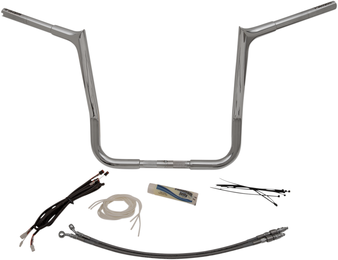 FAT BAGGERS INC. Handlebar Kit - Pointed Top - 16" - Chrome 909216