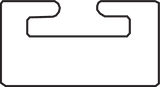 GARLAND Black Replacement Slide - UHMW - Profile 01 - Length 47.00" - Ski-Doo 01-4700-1-01-01