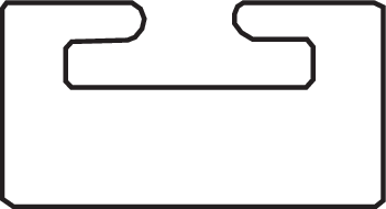 Tobogán de repuesto negro GARLAND - UHMW - Perfil 01 - Longitud 52,00" - Ski-Doo 01-5200-2-01-01 