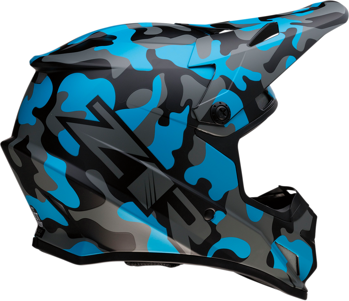 Z1R Rise Helmet - Camo - Blue - XS 0110-6085