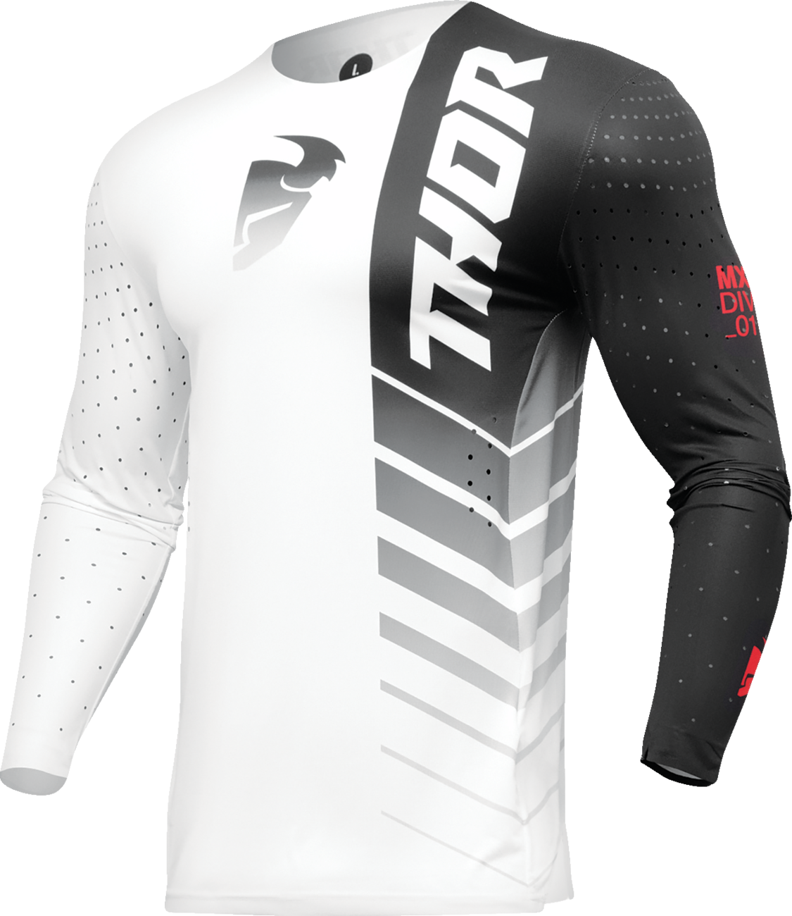 THOR Prime Analog Jersey - Black/White - Small 2910-7683