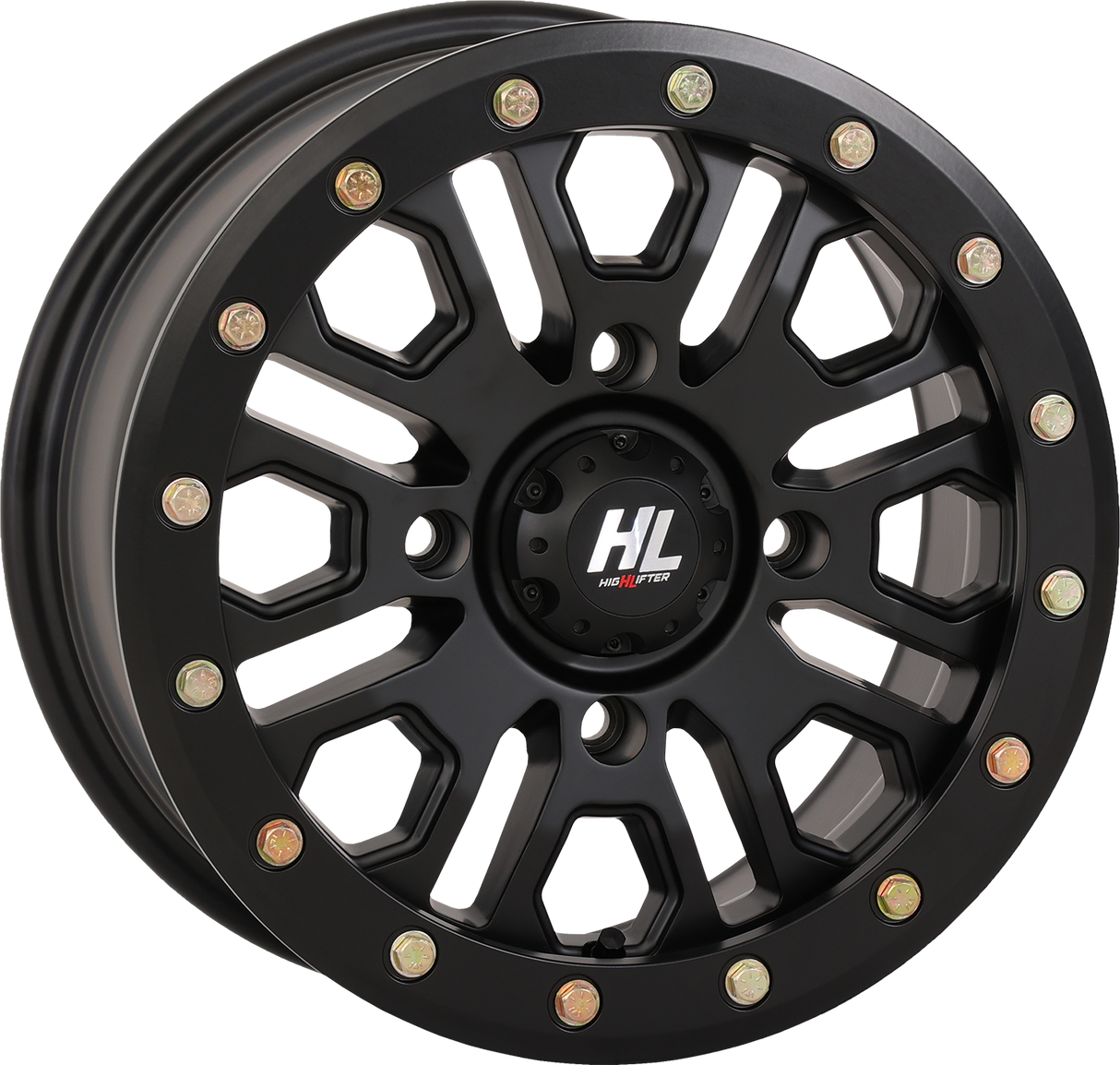 HIGH LIFTER Wheel - HL23 Beadlock - Front/Rear - Matte Black - 15x7 - 4/156 - 5+2 (+38 mm) 15HL23-1456