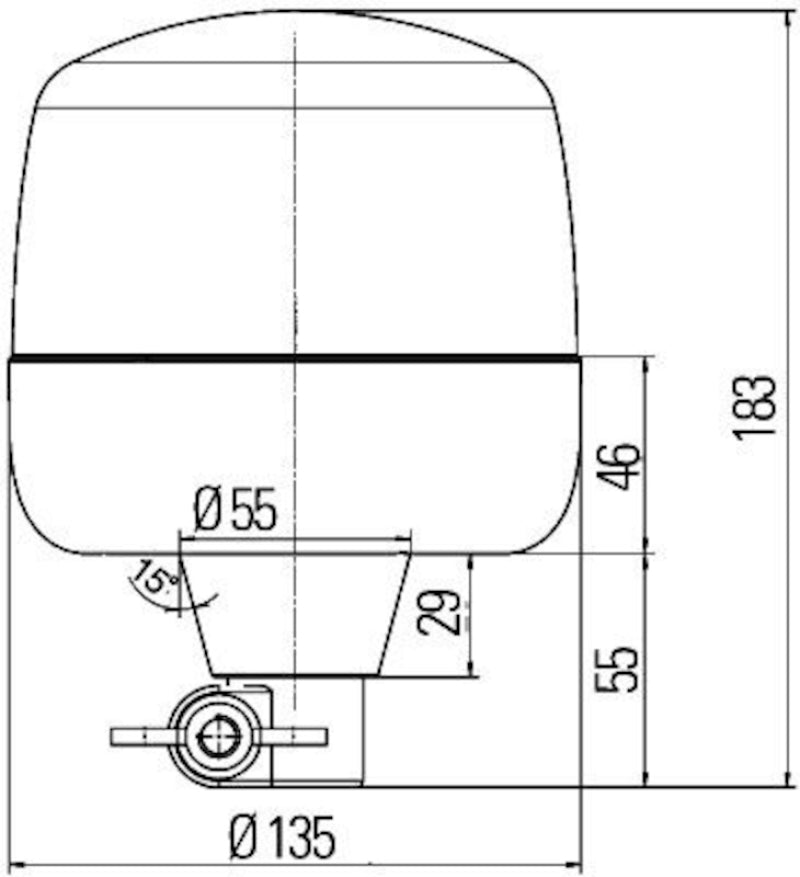 Hella Led Lamp 12/24V Amber Flex Mounting 2Rl LA010979011