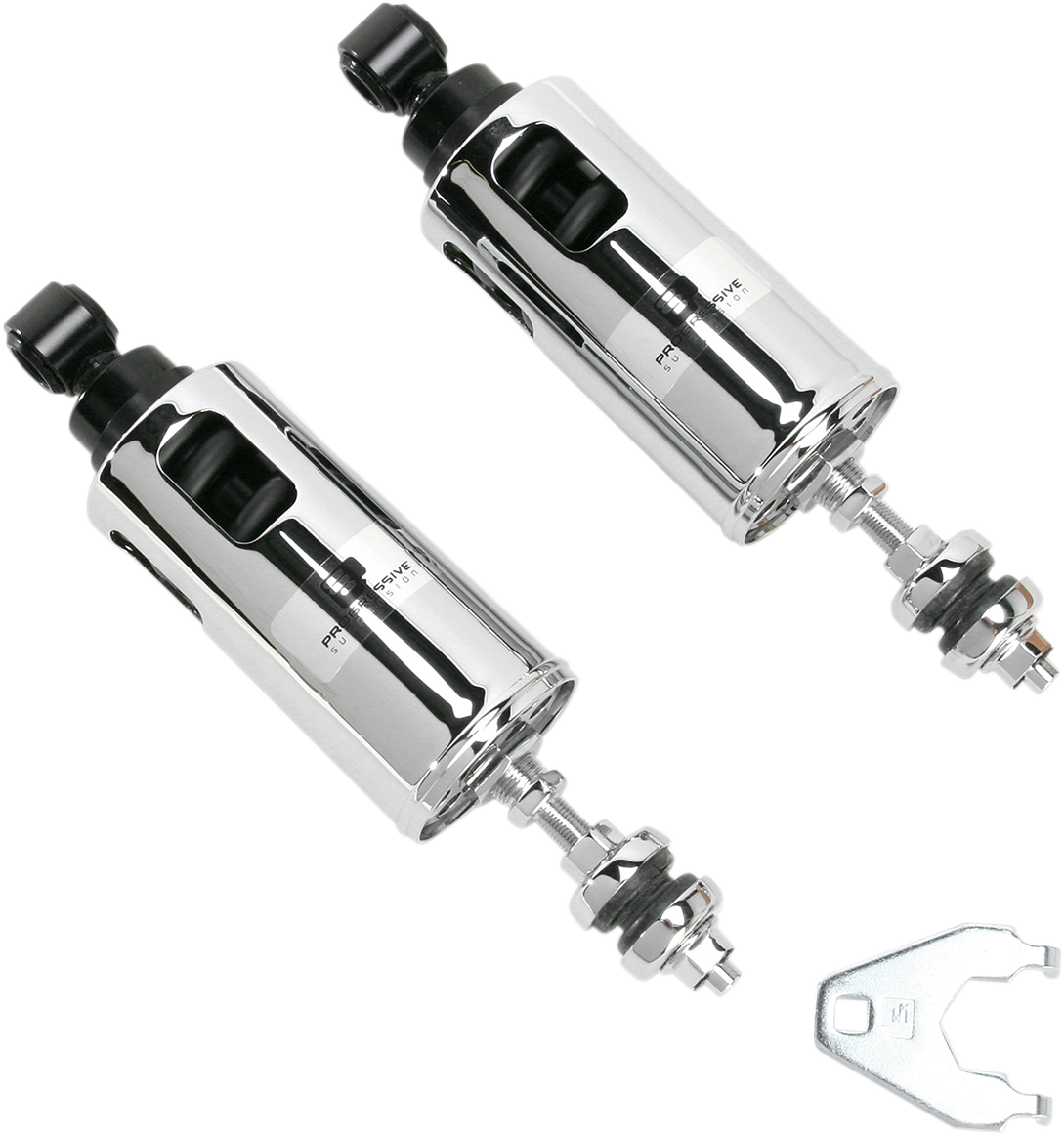 PROGRESSIVE SUSPENSION 422 Series Adjustable Shocks - Chrome - Standard 422-4037C