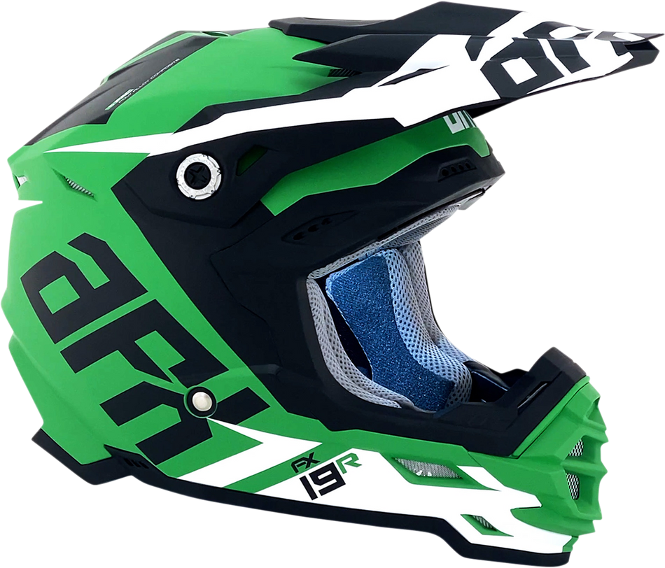 AFX FX-19R Helmet - Racing - Matte Green - Large 0110-7080