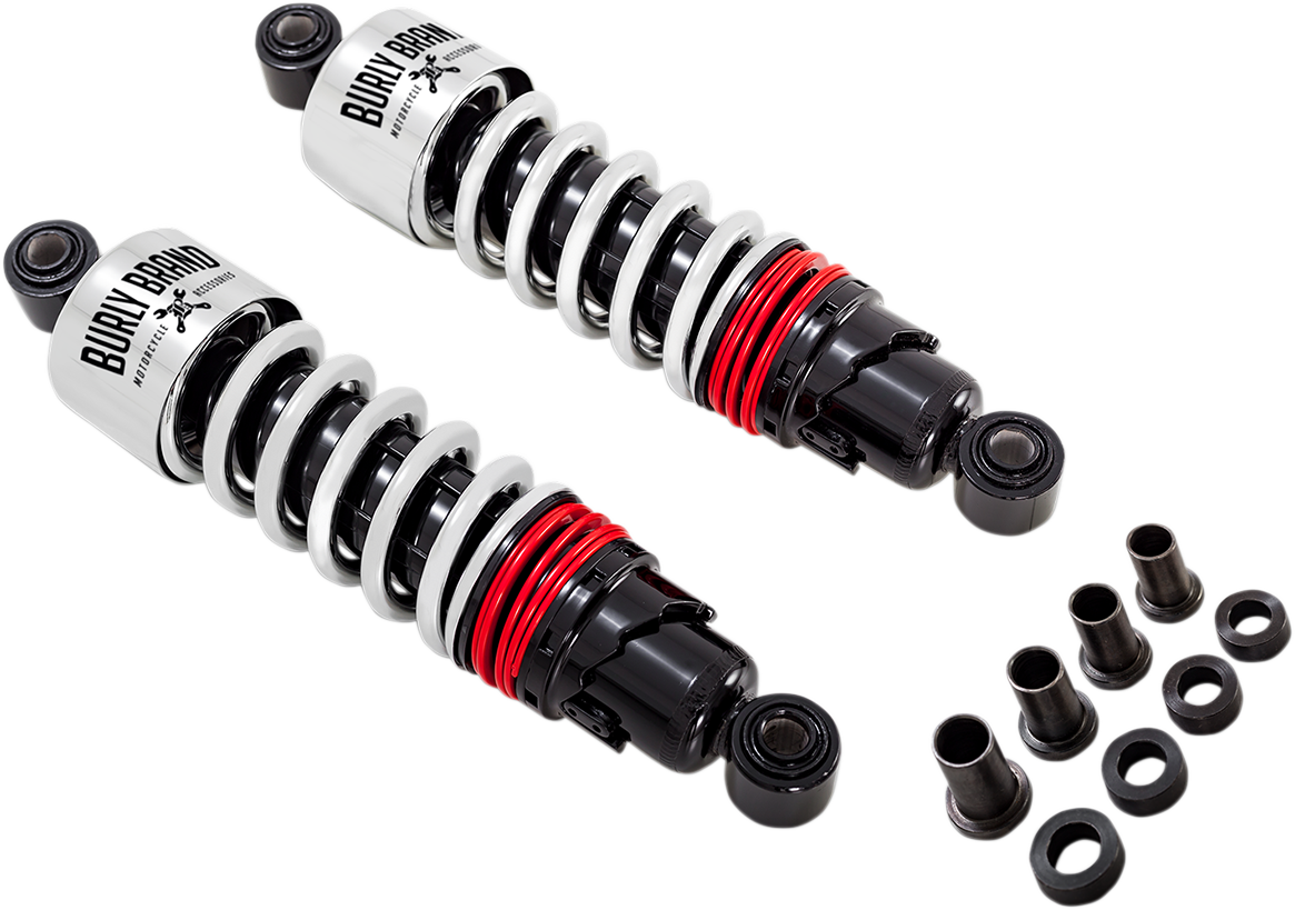 BURLY BRAND Slammer Plus Shocks - Chrome - FLH B28-1204