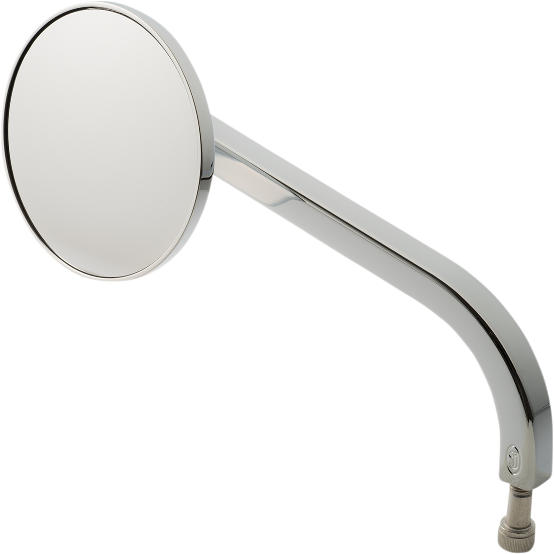 JOKER MACHINE Mirror - No. 7 Standard - Side View - Round - Chrome - Left 03-050-3L