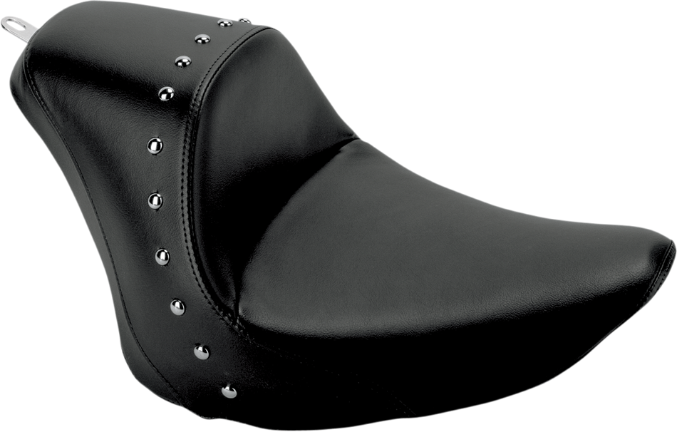 SADDLEMEN Heels Down Solo Seat - Without Backrest - Studded - Black - FXST 806-12-0011