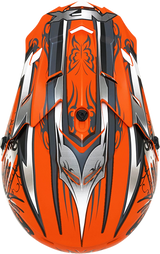 AFX FX-17Y Helmet - Butterfly - Matte Orange - Small 0111-1381