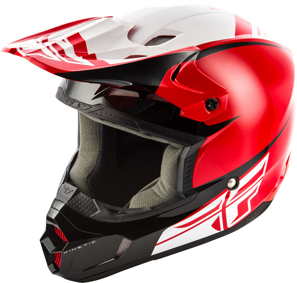 FLY RACING Kinetic Sharp Helmet Red/Black Md 73-3402-6