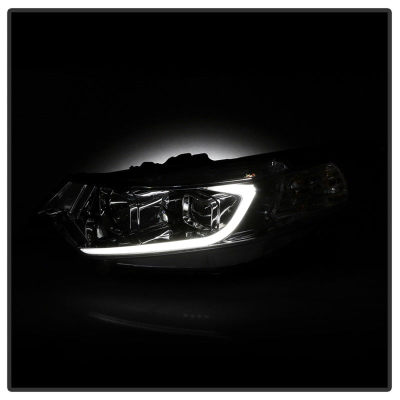 xTune 09-14 Acura TSX Projector Headlights - Light Bar DRL - Chrome (PRO-JH-ATSX09-LB-C) 9042225