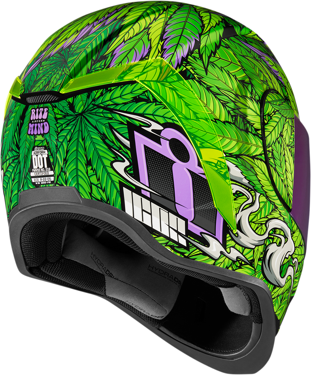 ICON Airform™ Helmet - Ritemind Glow™ - Green - 2XL 0101-14083