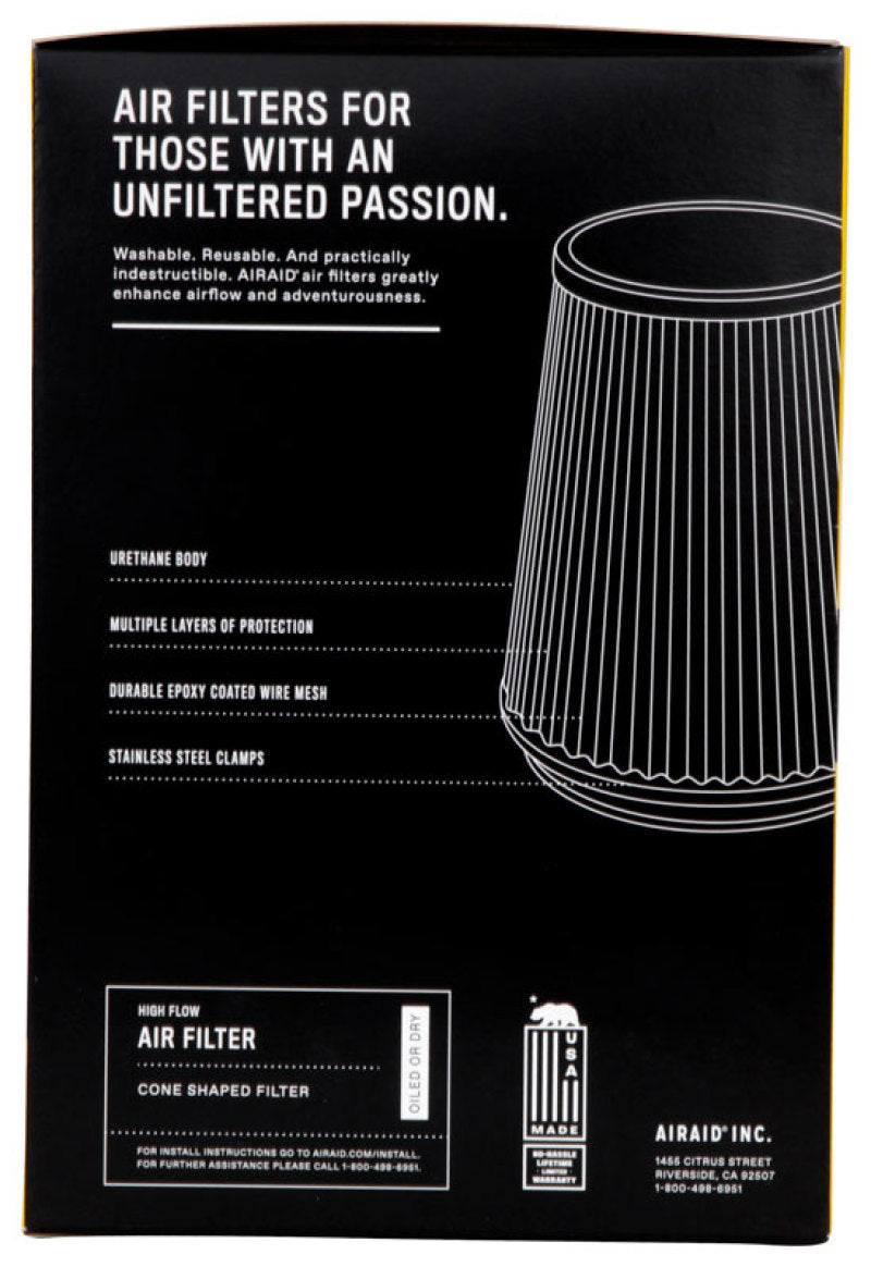 Airaid Universal Air Filter - Cone 3 1/2 x 4 5/8 x 3 1/2 x 7 700-430