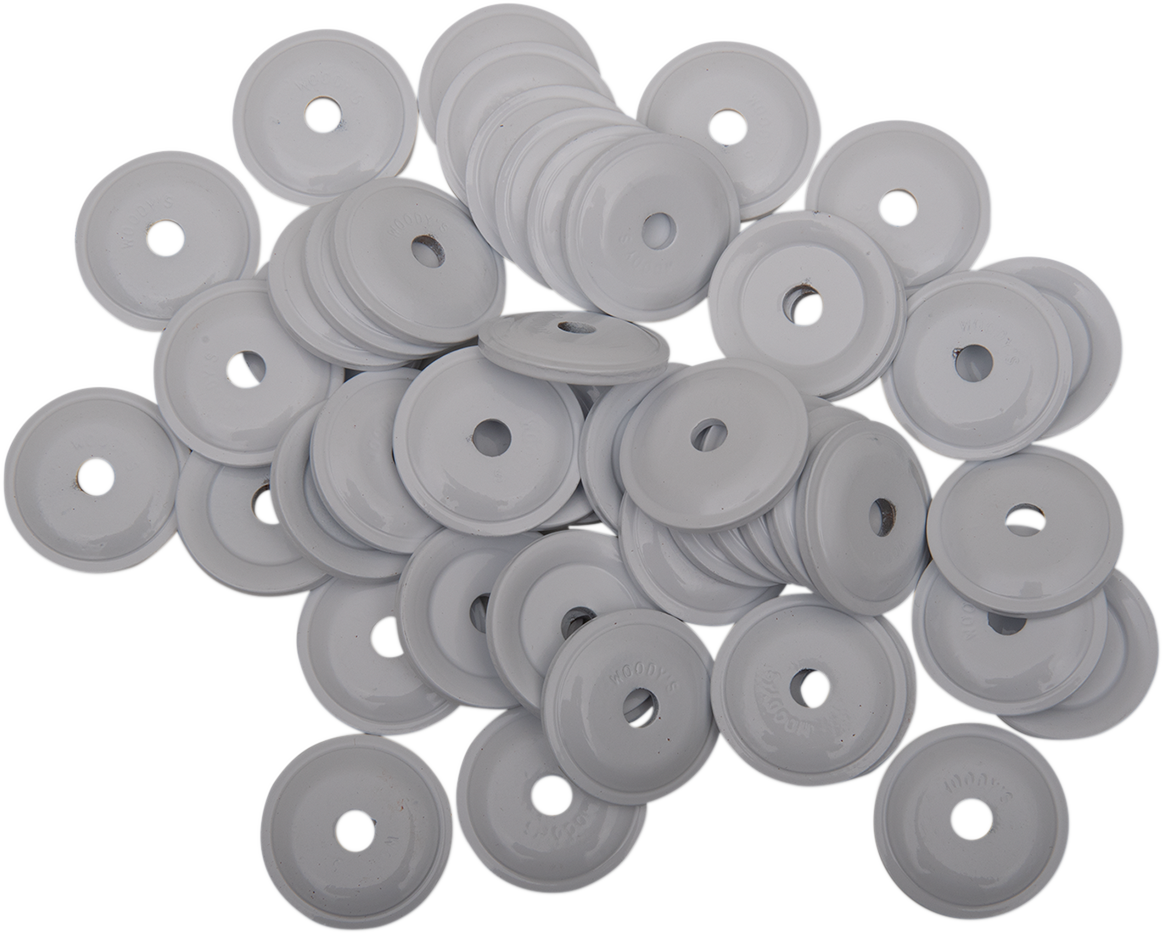 WOODY'S Support Plates - White - Round - 48 Pack ARG-3815-48