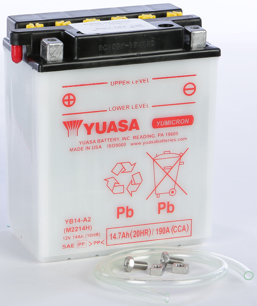 YUASA Battery Yb14-A2 Conventional YUAM2214HIND