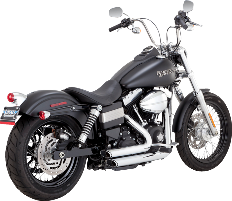 VANCE & HINES Short Shot Staggered Exhaust System - Chrome 17327