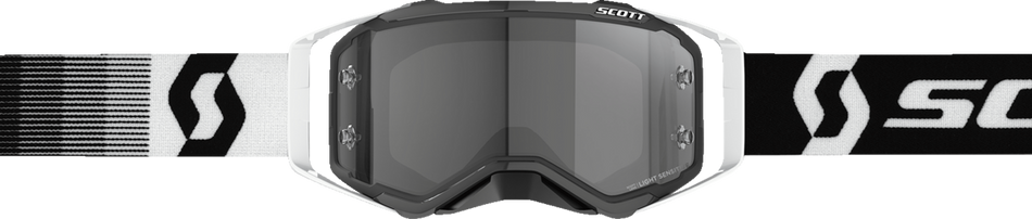 SCOTT Prospect Sand Dust Goggle - Premium Black/White - Light Sensitive Gray 272826-7702327