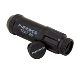 NRG 700 Series M12 X 1.25 Steel Lug Nut w/Dust Cap Cover Set 21 Pc w/Locks & Lock Socket - Black LN-LS710BK-21