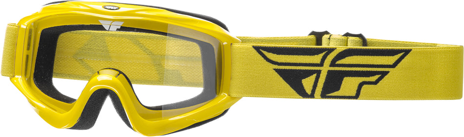FLY RACING 2018 Focus Goggle Yellow W/Clear Lens 37-4003