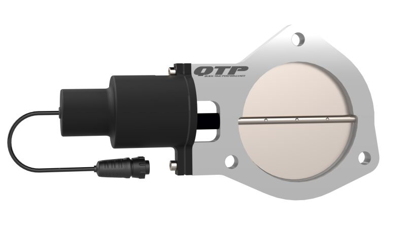 QTP 4in Bolt-On QTEC Electric Cutout Valve - Single QTEC40