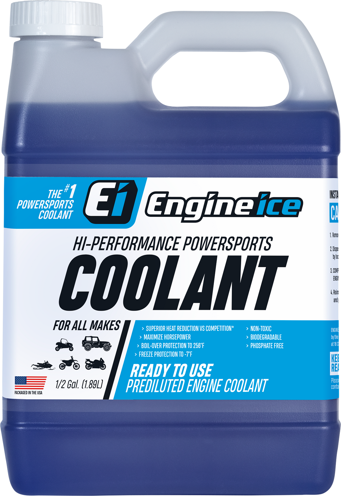 ENGINE ICE Premixed Motorcycle Coolant - 64 U.S. fl oz. 10850