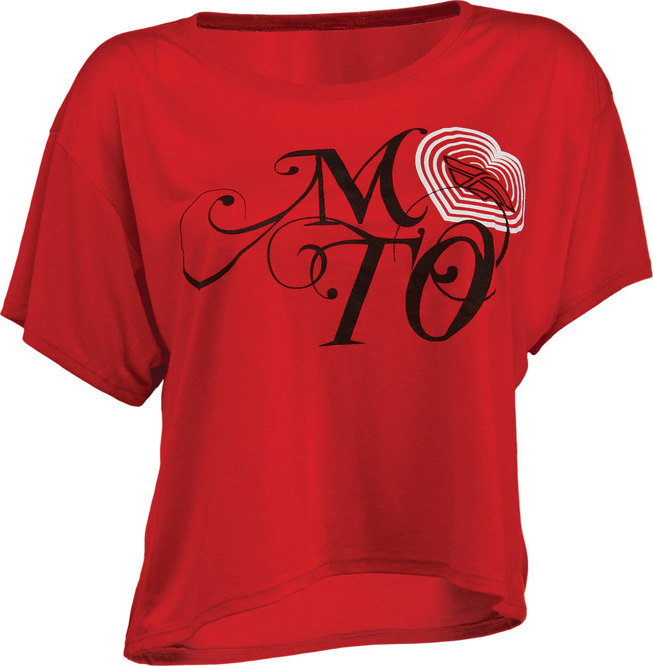 FLY RACING Moto Love Tee Red L 356-0212L