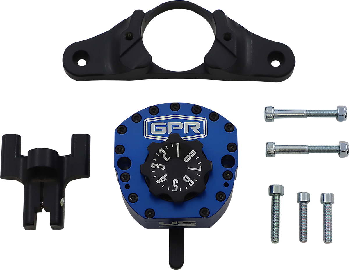 GPR V5-S Steering Damper - Blue - R6 5-5011-4034B