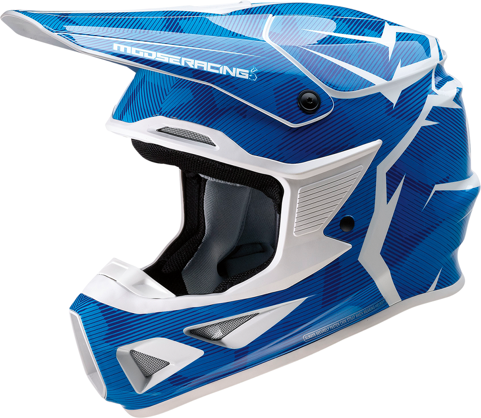 MOOSE RACING F.I. Helmet - Agroid Camo - MIPS® - Blue/White - Large 0110-7769