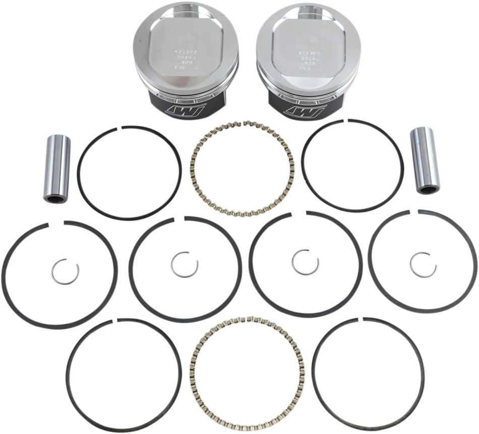 WISECO Piston Kit - 883/1200 08 & LATER REQ 1200CC CYL High-Performance K1684