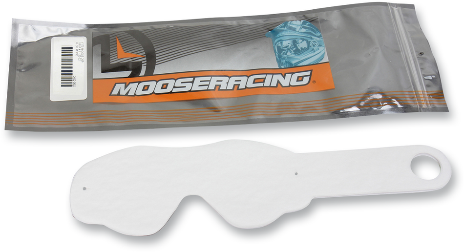 MOOSE RACING Qualifier Youth Tear-Offs - Transparente - Paquete de 10 2602-0707 
