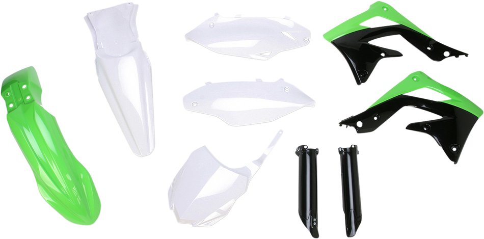ACERBIS Full Replacement Body Kit - OEM '13 White/Black/Green 2314203914